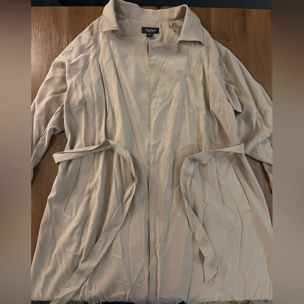 Arna York Beige Longline Trenchcoat